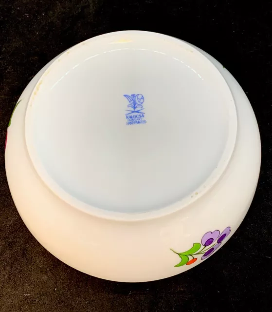 VINTAGE HANDPAINTED BONBONIERE Trinket Box BY KALOCSA, HUNGARY 9
