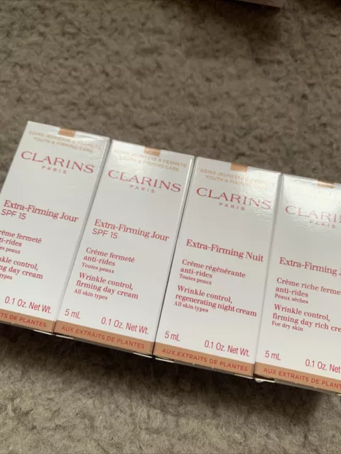 Clarins Extra-Firming Jour SPF 15 Anti-Falten Tagescreme  Je 2x5ml