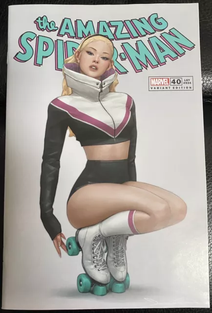 AMAZING SPIDERMAN 40 JEEHYUNG LEE ROLLERSKATE VIRGIN VARIANT SET In Hand