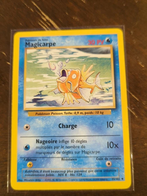 MAGICARPE MAGIKARP 35/102 1999 Pokemon 1st Edition French Base Set