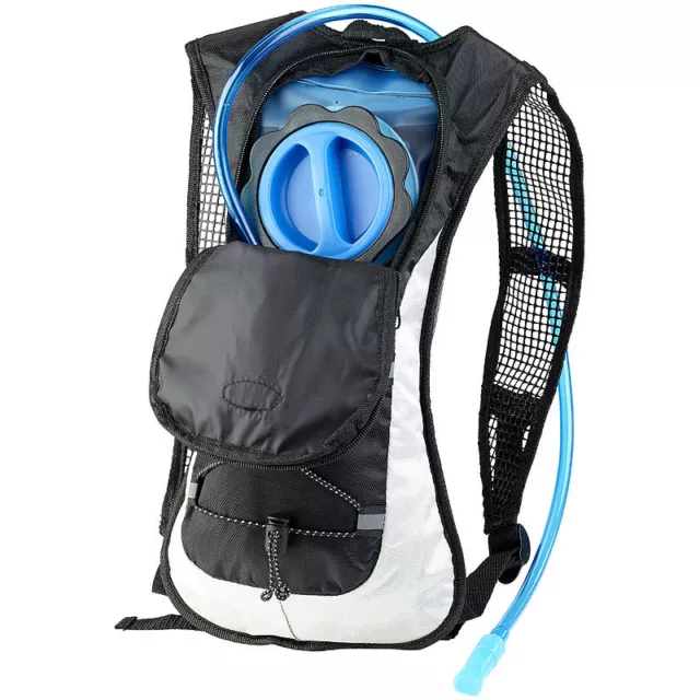 Xcase Ultraleichter Fahrrad-Rucksack mit 2-Liter-Trinksystem und Reflektoren