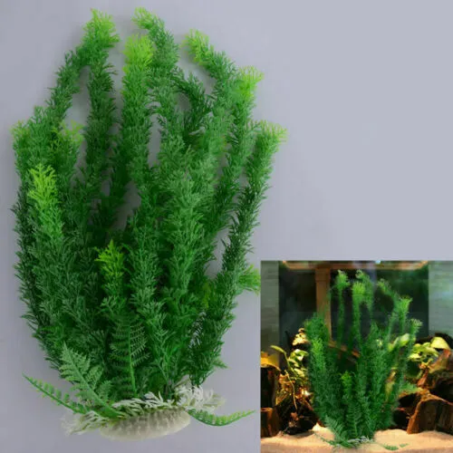 NEU Aquariumpflanzen Künstliche Aquarium Pflanzen Terrarium Deko Kunstpflanze DE 2