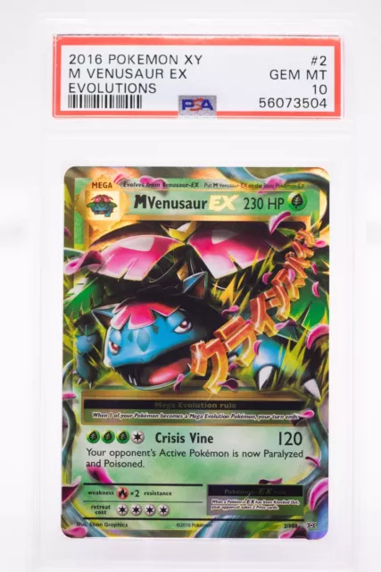 Pokemon - PSA 10 - M Venusaur EX - Holo - # 2  XY Evolutions