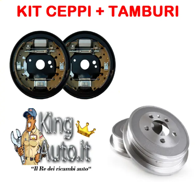 Kit Freno Ganasce Posteriore Completo + Tamburi Ford Ka 1.3 Tdci Diesel