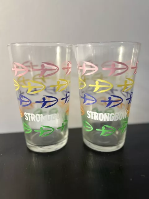 2 X New M23 Very Rare Strongbow Pint Glasess 2023