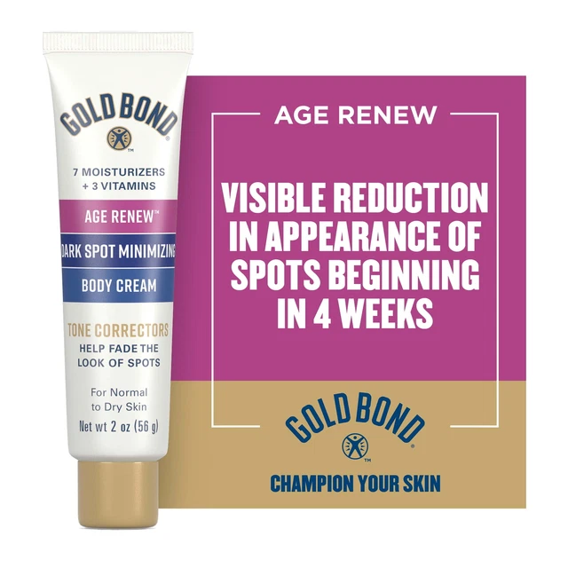 Gold Bond Dark Spot Minimizing Hand and Body Lotion & Cream, 2oz