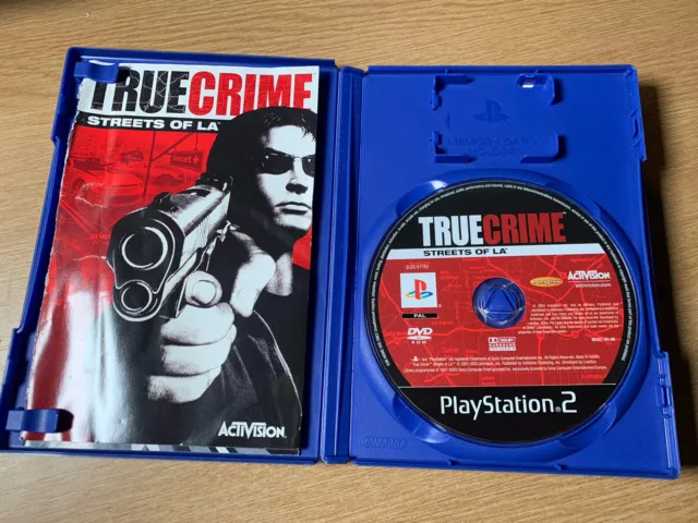 True Crime Streets Of LA PS2 PlayStation 2 Game Manual Complete PAL UK Fast Post