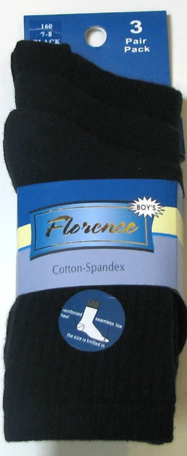 Pack de 3 paires de chaussettes décontractées en coton Florence garçons bleu marine #160