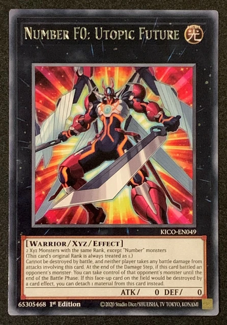 Number F0: Utopic Future | KICO-EN049 | Rare | 1st Ed | King's Court | YuGiOh