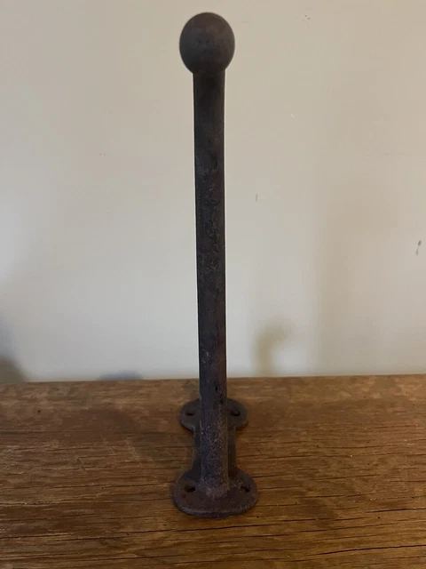 Vintage Iron Coat Tack Harness Barn Hook 12” Large Cast Iron 3