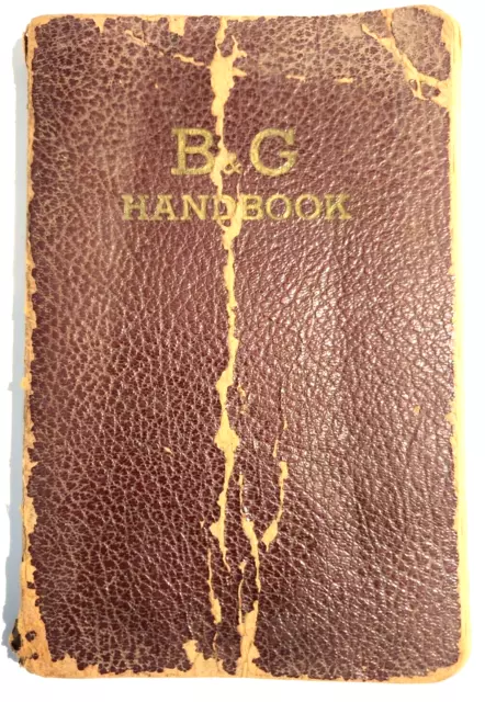 1940 B & G Handbook for hotwater heaters 262 softcover instruction book