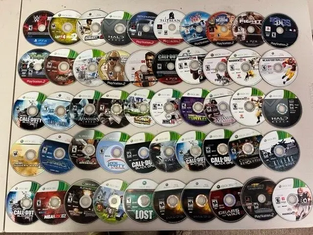 Lot Of 50 DAMAGED NON WORKING Games PS2 PS3 XBOX 360Minecraft GTA Sonic E