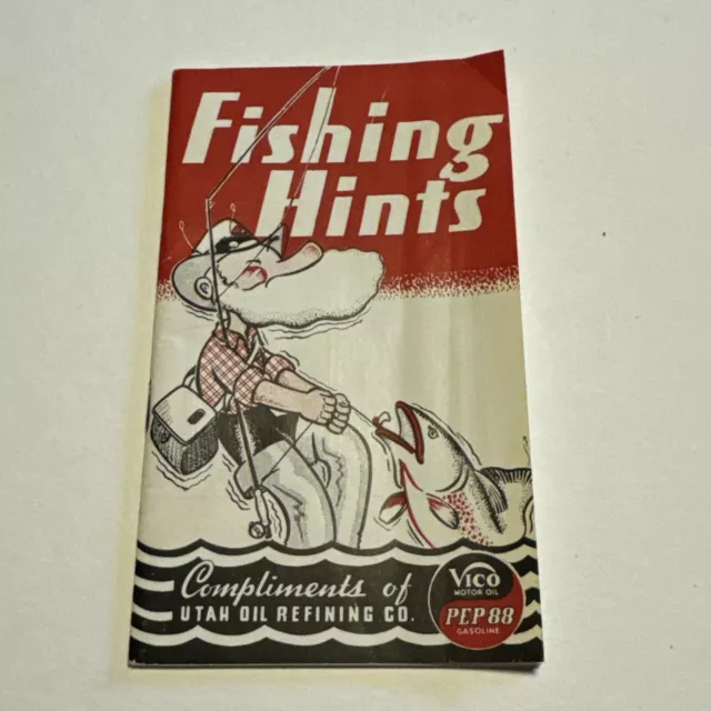 1939  Utah Oil Refining Co. Vico Motor Oil Gas Pep 88 Fishing Souvenir Brochure