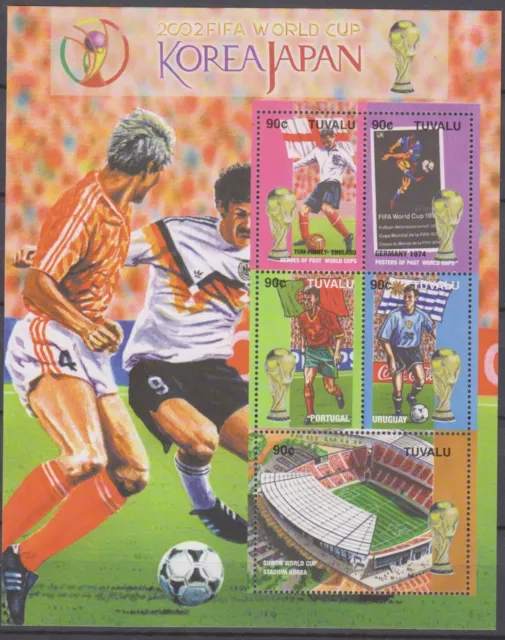 Briefmarken Fussball-WM 2002 - TUVALU - Block postfrisch