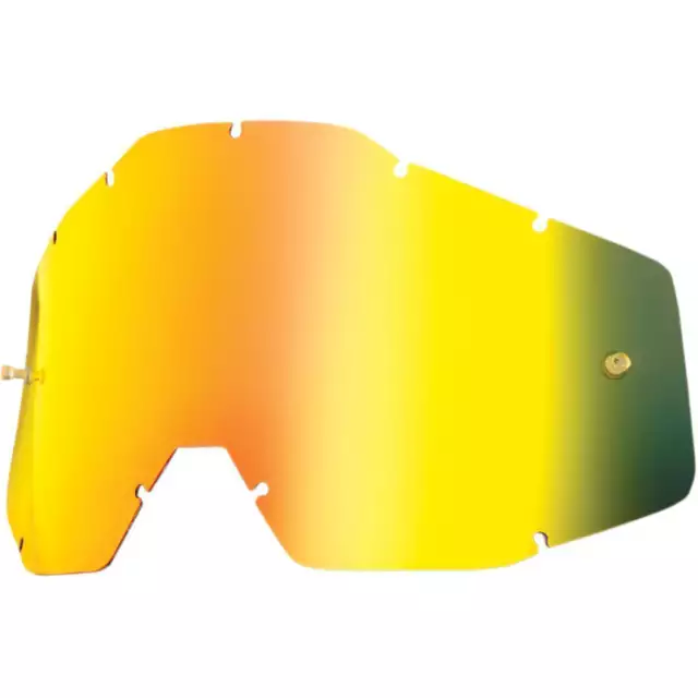 Goggle Shop Détachable Lentille Pour 100% Lunettes Motocross - Miroir Or