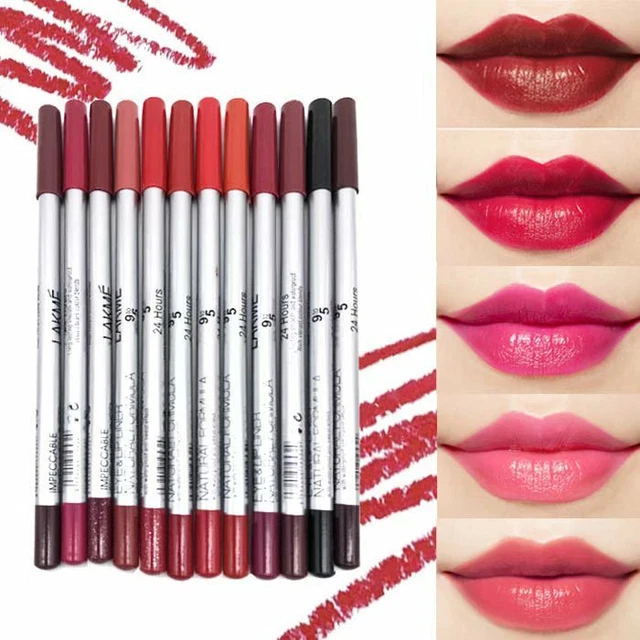 Perfect Lip Liner Pencil 12 Colour Set Waterproof Long Lasting Velvet Lipstick