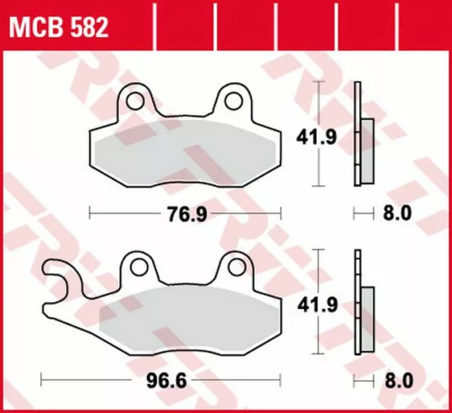 TRW Bremsbeläge hinten für Honda NSR 150 / Horex VR6 1200