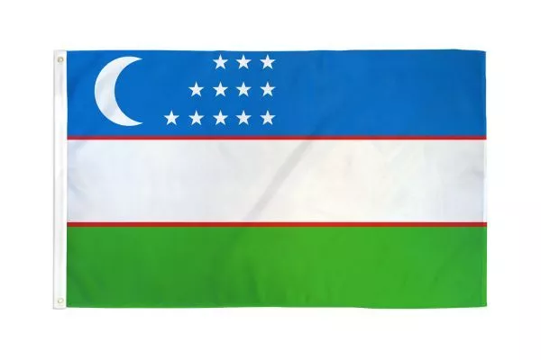 3x5 Uzbekistan Flag Country Banner New Indoor Outdoor 100D