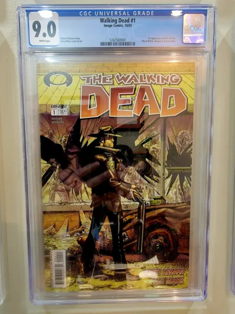 Walking Dead #1 CGC 9.0 1st App Rick Grimes, Shane, Morgan 1st Printing