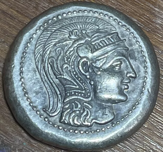 Unresearched Wonderful Ancient Roman Greek Bronze Unique King Coin Intaglio