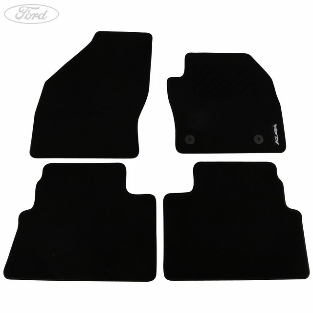 Genuine Ford Kuga Mk1 Front & Rear Car Floor Mats Carpet Black 2008-2012 1757395