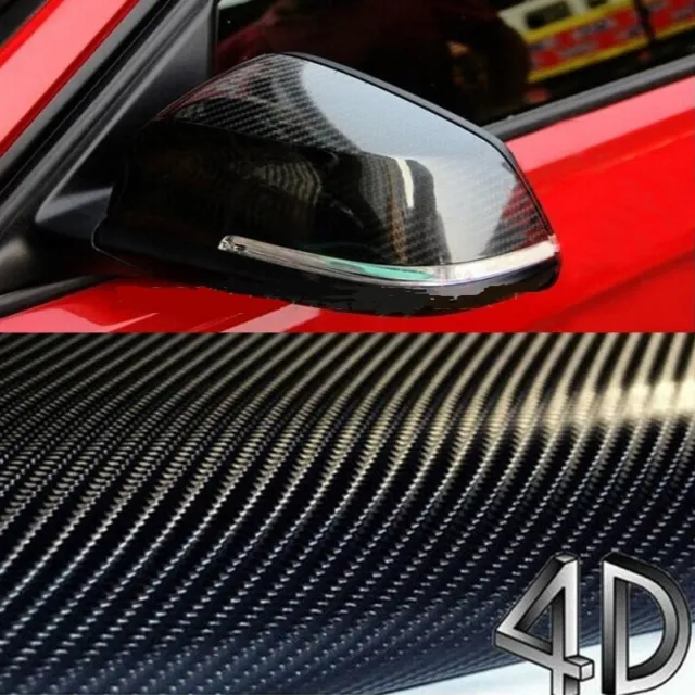 21,00€/ M²] 4D Carbon Folie Auto carbonfolie schwarz autofolie  selbstklebend EUR 9,45 - PicClick IT
