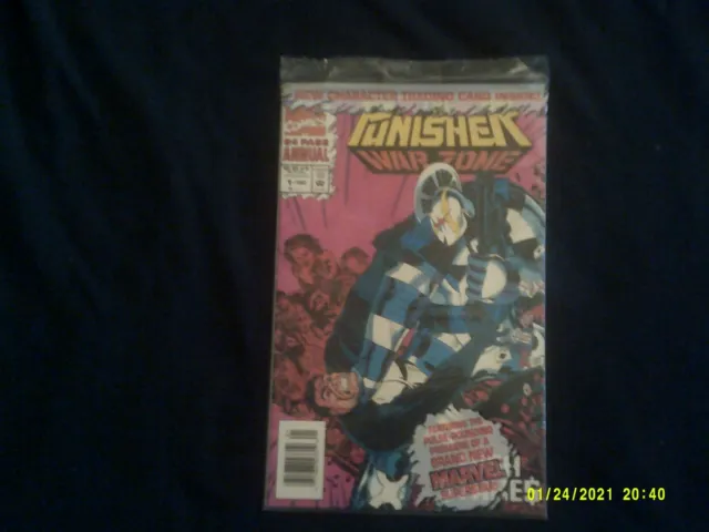 UNOPENED ISSUE 1993 MARVEL COMICS THE PUNISHER WAR ZONE ANNUAL # 1 w/ PHALANK CA