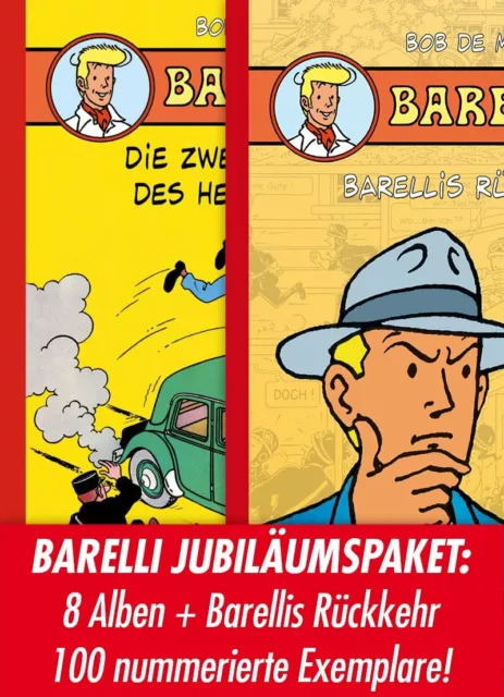 BARELLI JUBILÄUMSPAKET HC 1-8 + RÜCKKEHR deutsch BOB DE MOOR lim.100 Ex. BD MUST