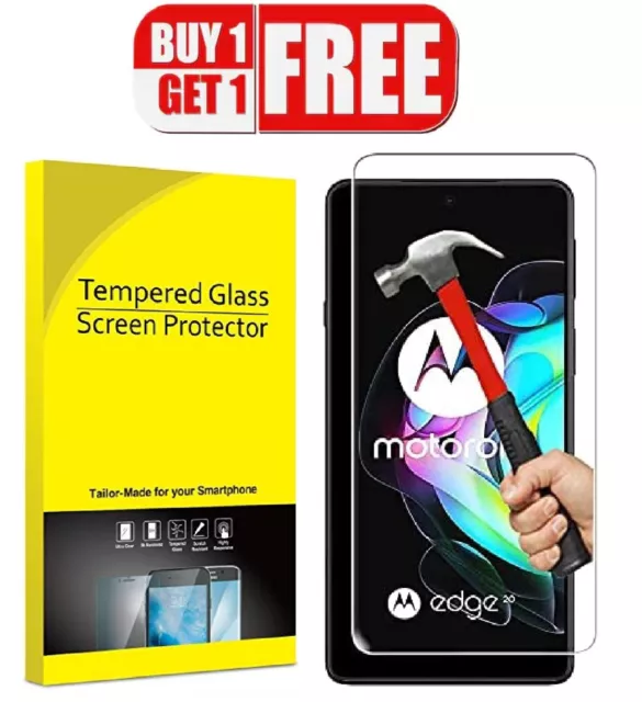 Tempered Glass Screen Protector Cover For Motorola Moto Edge 20 / Lite / Pro