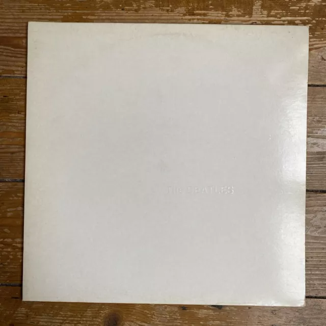 The BEATLES - WHITE ALBUM  - EARLY PRESS VINYL LP -3/-6/-2/-2 with POSTER - HTM