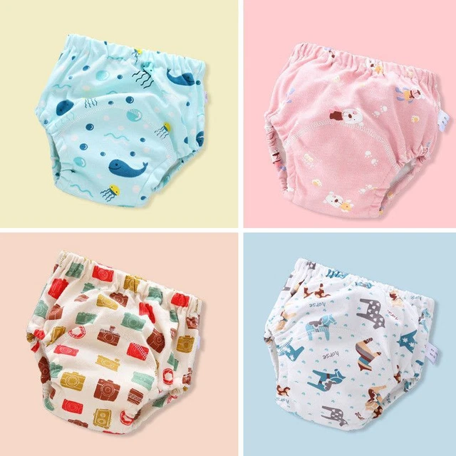 Diaper Pant Baby Reusable Washable Infant Training Cloth Nappy Panty Cover Wrap 6