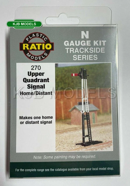 Ratio N Gauge 260 Home Or Distant (Lower Quadrant) Signal - Unassembled Plastic Kit