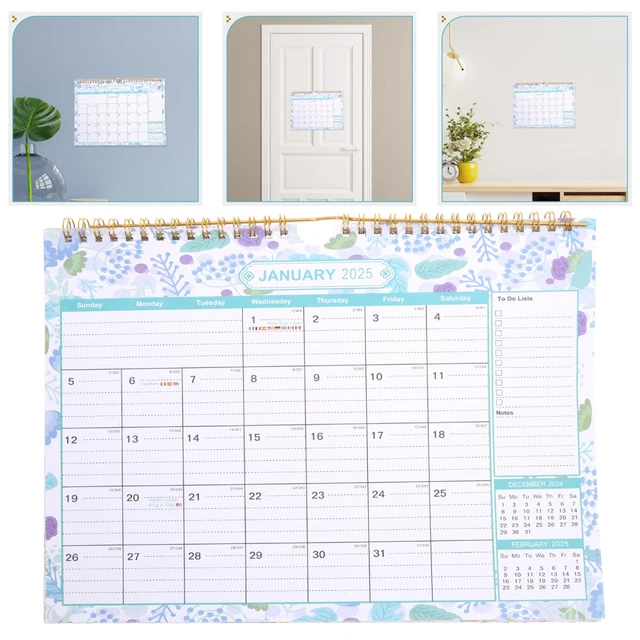 2025 WALL CALENDAR Monthly Calendar from January 2025 to June 2026 ...