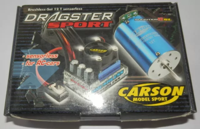 Carson Dragster Sport 12T bürstenloser Motor + ESC Combo NEU 906007