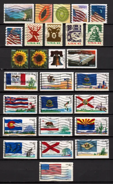 Briefmarken USA LOT aus 2008 gestempelt (US 200)