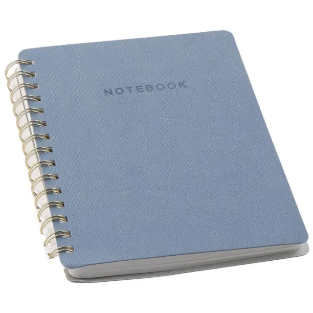 Wonderpool A6 Leather Journal Refillable Notebook Spiral Diary Binder  Portfolio - Dotted Paper & Inner Pockets Organizer for Man and Woman (Lake  Blue