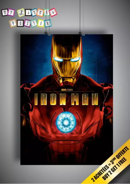 Iron Man Classic 2000s Movie Poster