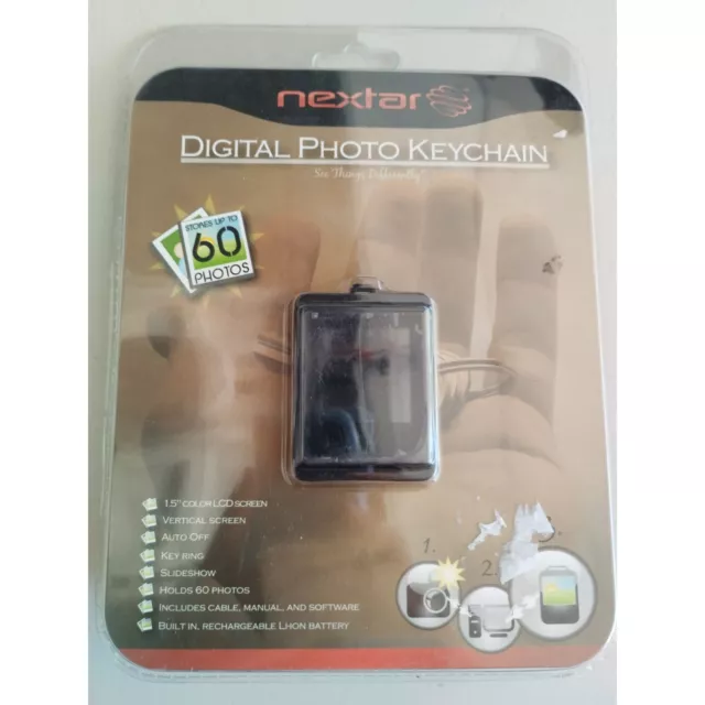Nextar 1.5 " digital photo keychain - new in package