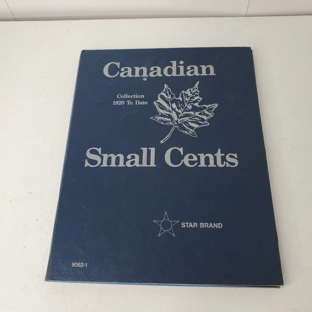 Star Bran Album Canadian Small Cent Collection 1920 to Date No. 9062-1 85 Coins