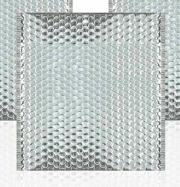 20 THERMAL INSULATED BUBBLE MAILERS Heavy Duty 22"x18" Silver Metallic SELF SEAL