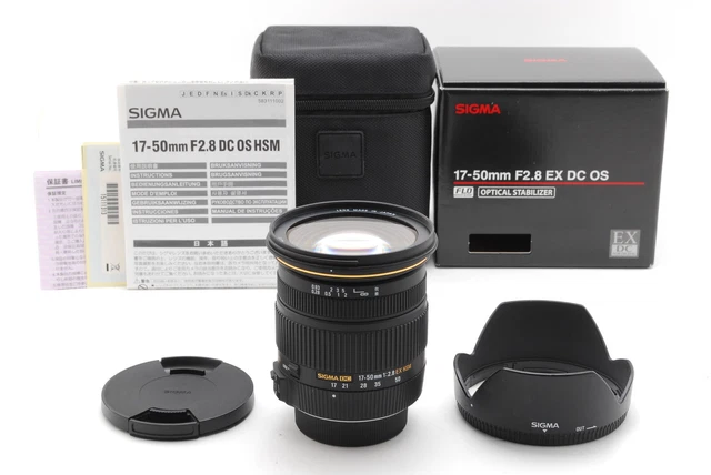 [ Mint ] Sigma 17-50mm f2.8 Ex Dc OS HSM Zoom Lentille pour Nikon avec Étui &
