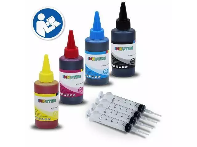 4x100ml Refill Ink for Epson CIS/CISS system 252XL 252 for Epson WF3620 nonoem