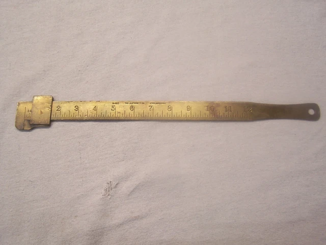 STARRETT No. 465 Brass Blacksmith’s Caliper Rule STARRETT No. 465 Brass Blacksmith’s Caliper Rule