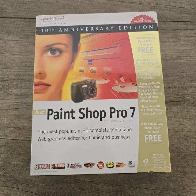 JASC SOFTWARE PAINT Shop Pro 7.0 Software Factory Sealed NEW £44.99