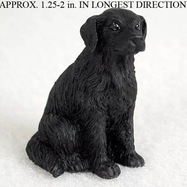 Flat Coated Retriever Mini Hand Painted Figurine