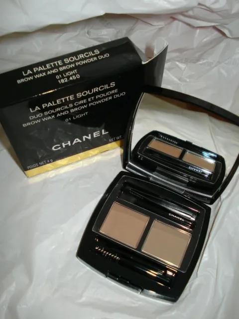 CHANEL LA PALETTE Sourcils Brow Wax and Brow Powder Duo 01 LIGHT
