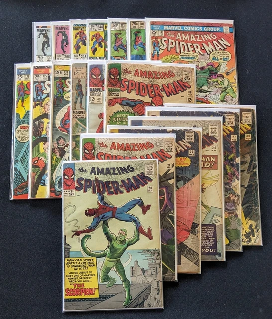 Amazing Spider-Man 20 21 22 24 27 30 38 43 71 131 135 136 141 Lot Fr-1.0-2.0-3.0