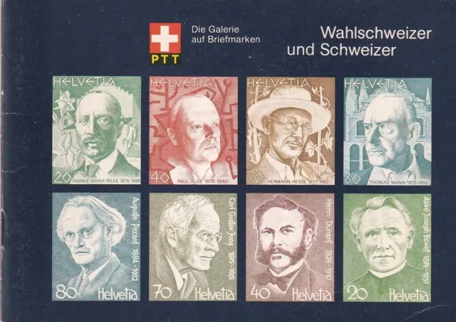 D713 Schweiz berühmte Persönlichkeiten postfrisch Briefmarken PTT-Album