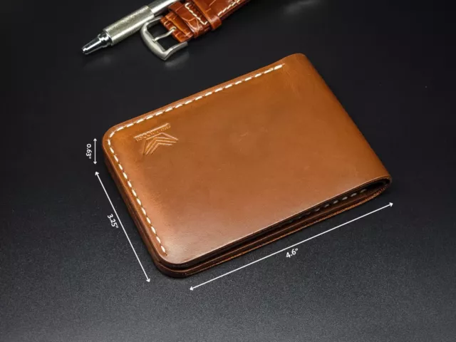 Premium Handmade Leather Bifold Wallet Full Grain Leather Perfect Gift for Men 3