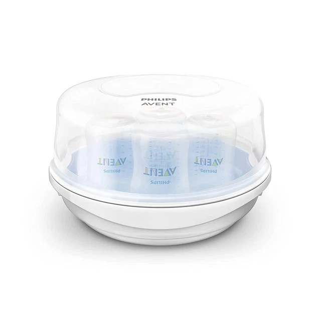 Philips AVENT Microwave Steam Sterilizer for Baby Bottles, Cups and More, SCF281